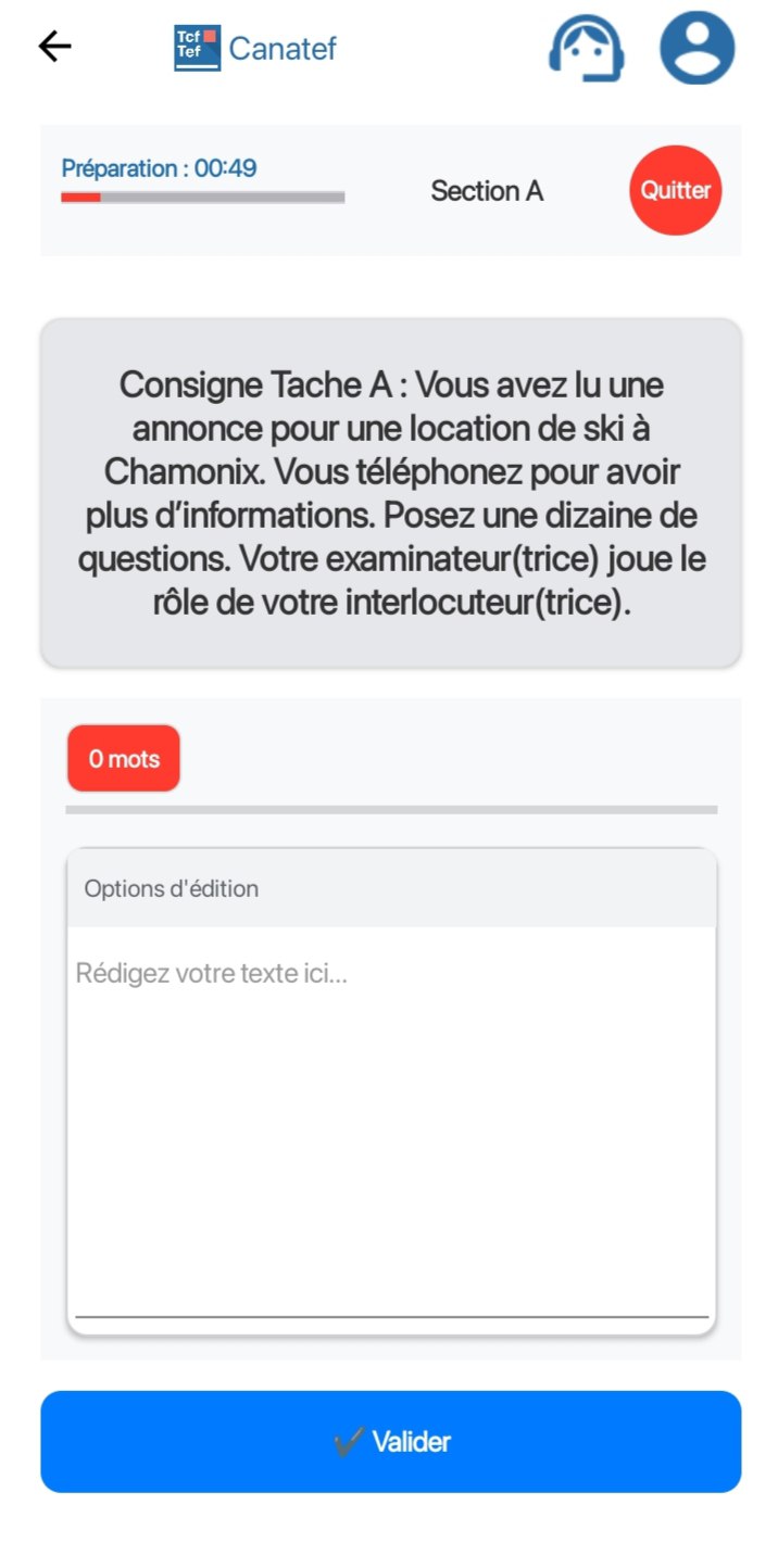 Entraînement à l'expression orale du DELF DALF avec Canatef
