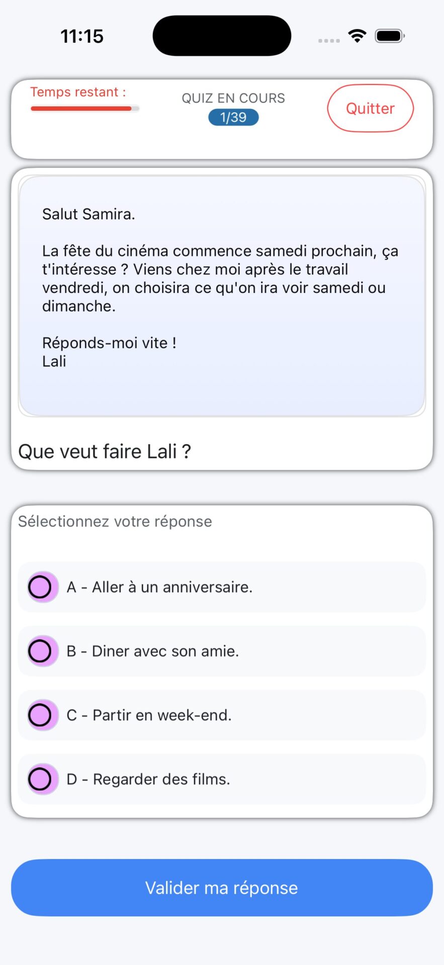 canatef tef expression écrite exam