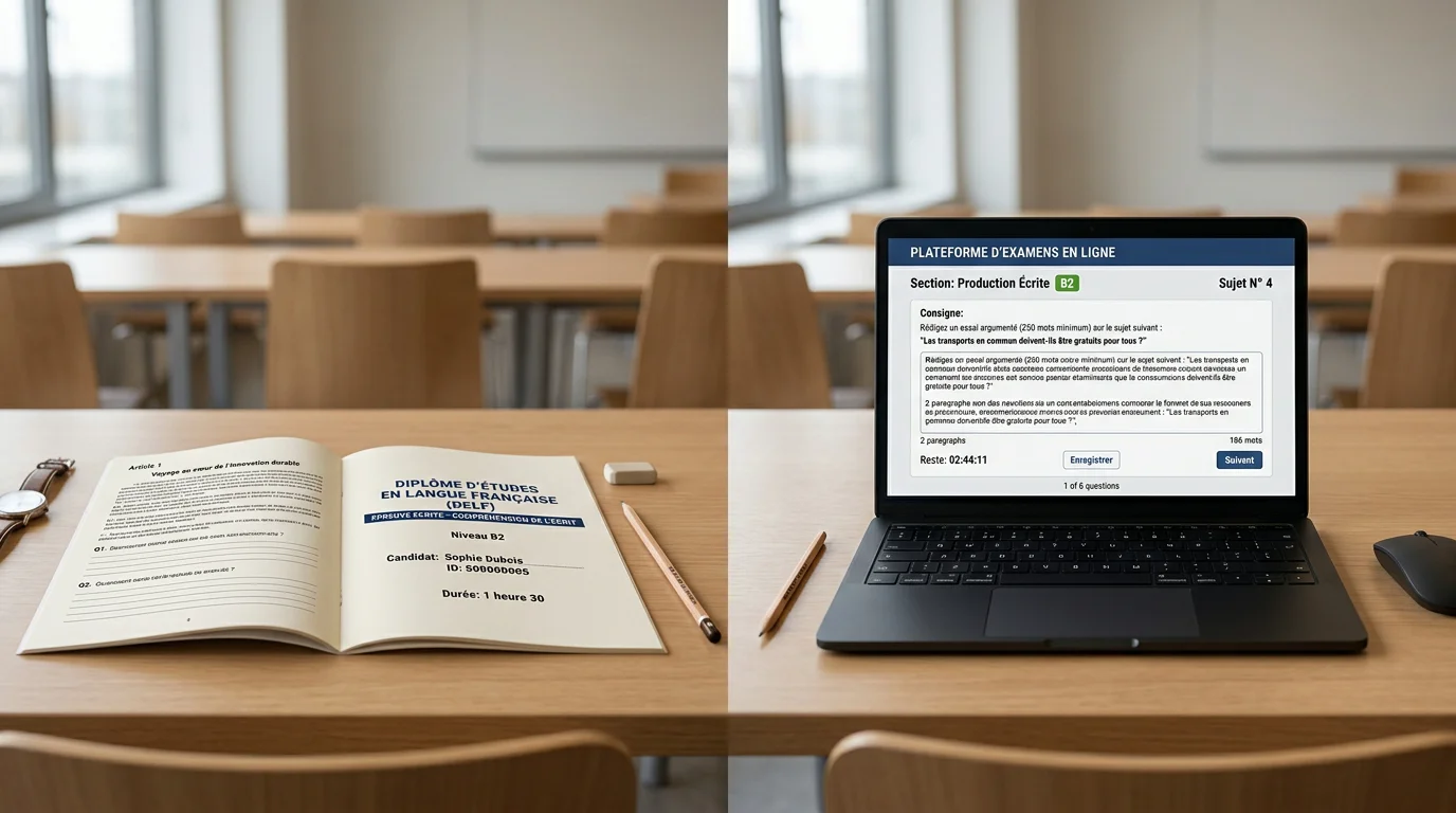 Comparaison visuelle des formats du TEF et du TCF pour le Canada